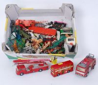 TOYS: A collection of assorted loose playworn diecast to include Simon Snorkel and others,