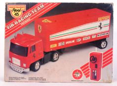 TIR RC: A vintage REEL TIR Racing Team RC radio controlled Ferrari Truck.