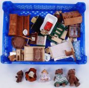 SYLVANIAN FAMILIES; An small collection of Sylvanian Families figures, furniture and accessories.