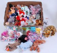 BEANIE BABIES: A large collection (approx 40+) of assorted TY Beanie Babies (And a few other makes).