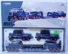 CORGI HEAVY HAULAGE: A Corgi Heavy Haulage Pickfords diecast model set, within the original box.