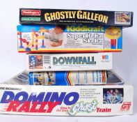 GAMES: A collection of vintage board games to include Domino Rally, Downfall, Matchbox,