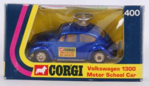 CORGI: An original vintage Corgi 400  Volkswagen 1300 Motor School Car. Mint, in a near mint box.