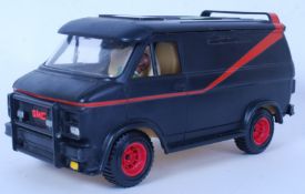 A TEAM: A vintage retro Galoob made A Team van and Mr T action figure.