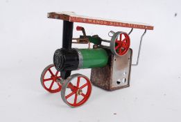 MAMOD: A vintage Mamod TE1A live steam traction engine. AF - missing rear wheels.