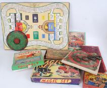 EDWARDIAN GAMES: A collection of Edwardian and similar aged toys and games to include a Peter Pan