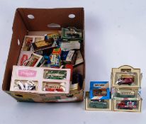 DIECAST: A box of assorted Lledo (and other) boxed diecast model cars. x30 approx.