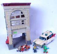 GHOSTBUSTERS: An original Kenner The Real Ghostbusters Fire House HQ playset,