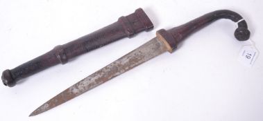 A vintage Indian ceremonial dagger knife,