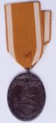 An original WWII Second World War issue Nazi Third Reich West Wall medal.