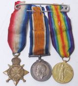 Corporal A Armstrong 113224, R.E Royal Engineers. WWI First World War medal trio.