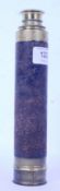 An early 20th century three draw brass telescope, no makers name. Complete with end cap.