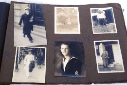 STANSFIELD BROUN PHOTO ALBUM: A fascinating post-WWI 1920's - 1940's photograph album,