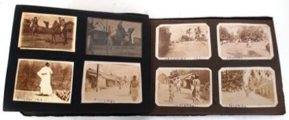 FIRST WORLD WAR PHOTO ALBUM: A fascinating WWI First World War era photograph album,