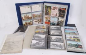 POSTCARDS: Locomotives. Collection (approx 650) of railways: steam to diesel in four albums.