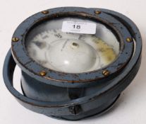 A vintage Sestrel gimbal ships deck compass, within the original circular surround.