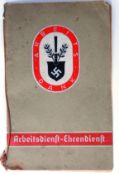 An original WWII Second World War issue Nazi Party Arbeitsdienft Ehrendienft photograph album.