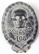 A First World War WWI issue German Storm Troop badge,