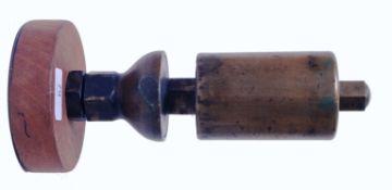 STEAM: An original vintage heavy bronze / brass railway train locomotive steam whistle, unmarked.