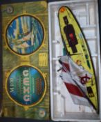 A vintage 1:10 scale Russian made model boat. Plastic construction, within the original box.