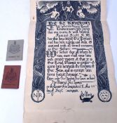 A certificate for crossing the Equator dated 1934 from the Royal Navy ship HMS Sussex.