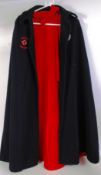 BRITISH RED CROSS CAPE: An original vintage (1940's / 1950's ) British Red Cross Nurse's uniform