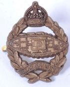 An original WWII Second World War Royal Armoured Corps cap badge by A Stanley & Sons Walsall.