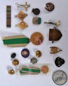 A collection of Arabian military medals with Arabic writings - casts Complete with ribbons.