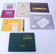 A good collection of 6x vintage car owners manuals, to include; Ford Anglia Saloon,