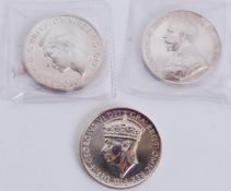 A set of rare unfinished silver (tested, unmarked) Long Service Good Conduct medals.