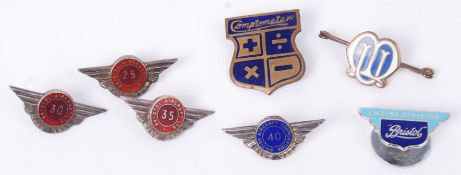 A collection of vintage enamel badges- Bristol Aircraft Ltd.