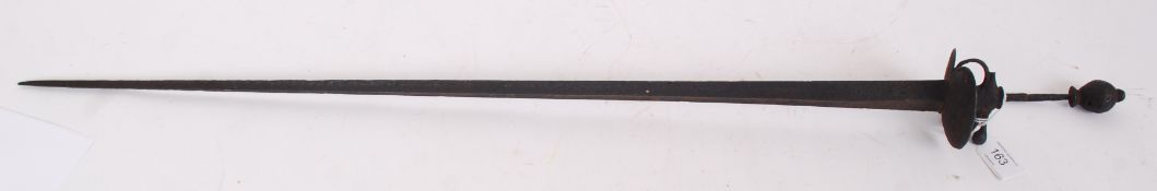 An antique (possibly 17th / 18th century ) medieval style iron short sword - appearing to have been