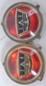 FORD ZEPHYR ZODIAC BADGE: 2x original c1950's Ford Zephyr / Zodiac car badge (possibly a steering