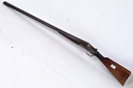 12 BORE SHOTGUN: An unnamed 12 Bore Double Barrel Shotgun. 79008, Belgium made.