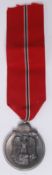 A WWII Second World War era Nazi Third Reich German  Russian Front medal.