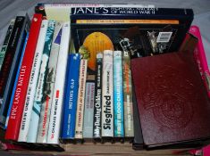 BOOKS: A large collection (2x boxes) of assorted military related books etc.