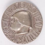 A WWII Second World War era Italian Fascist Mussolini badge.