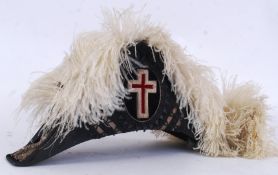 BICORN HAT: An original MG Lilly made Bicorn Columbus Ohio American made naval Bicorn dress hat.