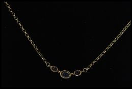 A 9ct gold and moonstone set pendant and