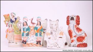 A collection of Staffordshire wares to i