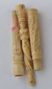 Three intricately carved early to mid 20
