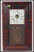 An American Ogee wall clock by Jerome &