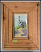 A framed and glazed water colour on card