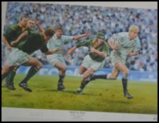 England Rugby - A framed and glazed prin