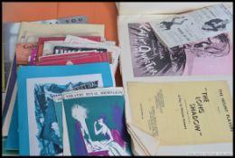 A collection of Theatre programmes datin