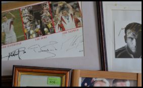 A collection of framed and glazed rugby