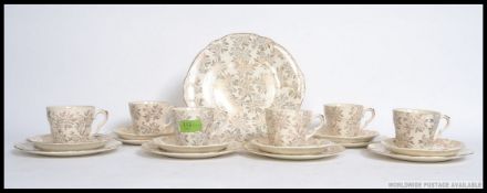 A vintage bone china tea service by Wash