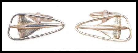 Pair of hallmarked Birmingham silver cu