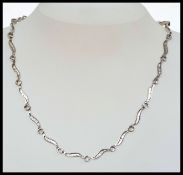 925 silver choker necklace set with inte