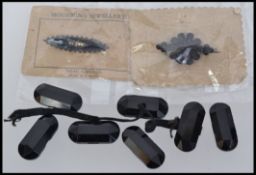 Two early 20th century funeral brooches